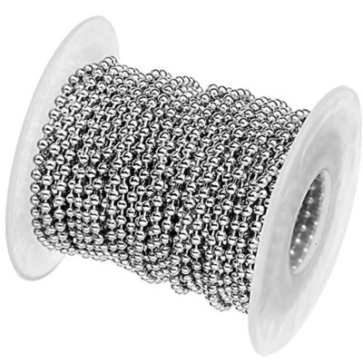 अच्छा दाम High Quality 2.4mm Metal Ball Chain Stainless Steel Ball Chain Dog Tag Chain ऑनलाइन