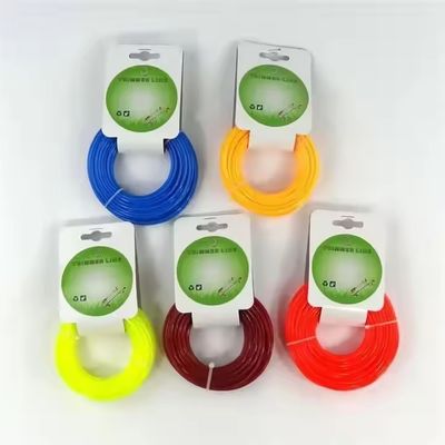 अच्छा दाम गोल ऑरेंज नायलॉन ट्रिमर लाइन ब्रश कटर नायलॉन खरपतवार स्ट्रिंग 15 मीटर कार्ड हेड ऑनलाइन