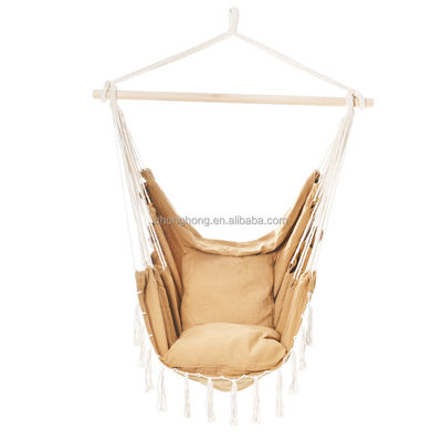 अच्छा दाम Outdoor Indoor Cotton Poly Hammock Garden Backyard Hammock ऑनलाइन