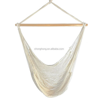 अच्छा दाम Outdoor Indoor White Rope Hammock Chair with Stand ऑनलाइन