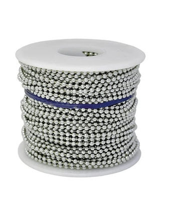 अच्छा दाम स्टेनलेस स्टील धातु गेंद श्रृंखला हार मोती श्रृंखला रोल ऑनलाइन