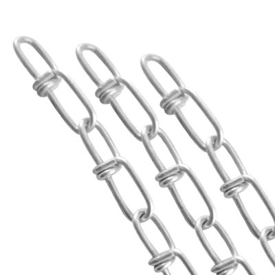 अच्छा दाम Galvanized DIN5685 Short Double Loop Link Chain Weldless Knotted Chain ऑनलाइन
