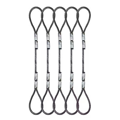 अच्छा दाम अंगूठे के छोरों के साथ जस्ती स्टील वायर रस्सी स्लिंग ऑनलाइन