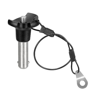 अच्छा दाम उच्च परिशुद्धता त्वरित रिलीज और संक्षारण प्रतिरोध के लिए त्रिकोणीय बटन हैंडल के साथ 304 स्टेनलेस स्टील बॉल लॉक पिन ऑनलाइन