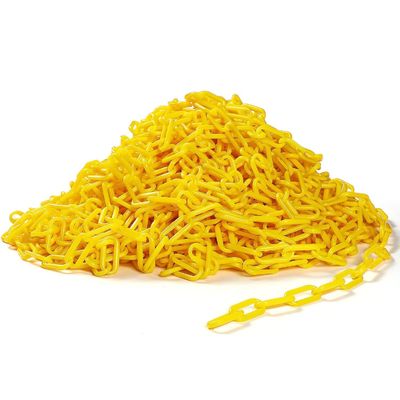 अच्छा दाम सड़क सुरक्षा अवरोध के लिए अनुकूलन योग्य आकार के साथ 200 फीट पीई सामग्री प्लास्टिक चेन ऑनलाइन