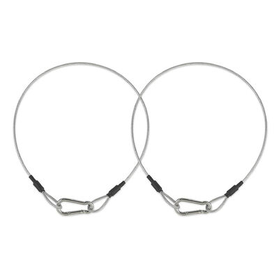 अच्छा दाम स्टेनलेस स्टील तार रस्सी रस्सी सुरक्षा केबल रस्सी कैराबिनर लॉक के साथ ऑनलाइन