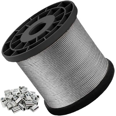 अच्छा दाम AISI304/304L/316/316L स्टेनलेस स्टील वायर रस्सी 1x7 1x19 1x37 निर्माण और 1570Mpa तन्यता शक्ति के साथ ऑनलाइन
